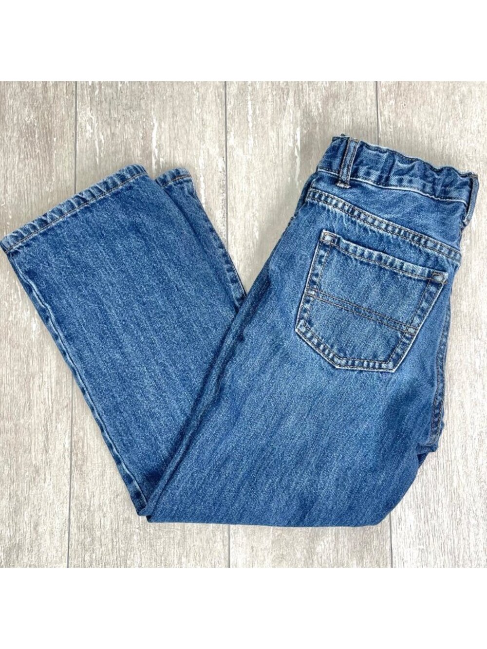 The Childrens Place Boys Bootcut Semi-Evasee Distressed Jeans Husky Size 7